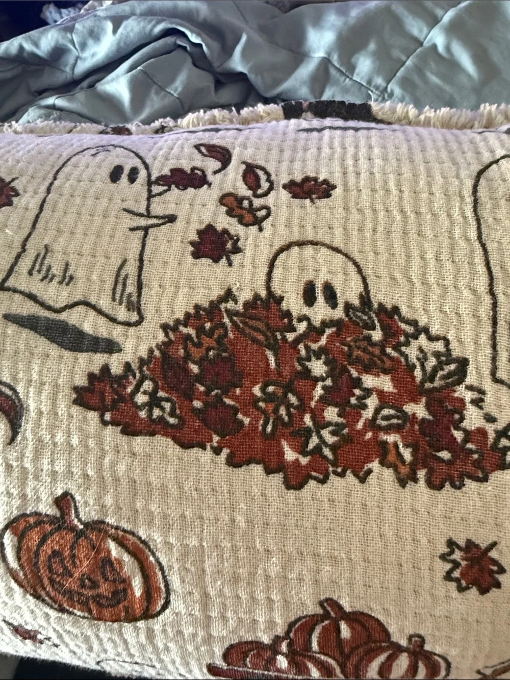 Isaac Mizrahi ghost Halloween Pumpkin & Ghost Decorative Pillow